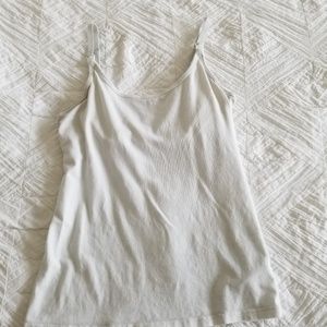 Old Navy white maternity nursing tank